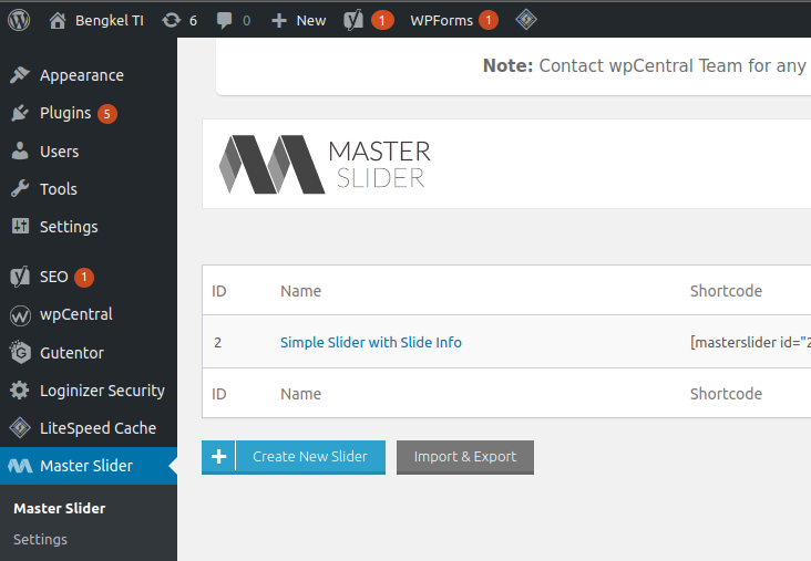 master slider plugin