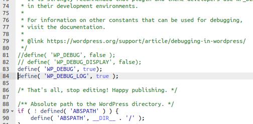 mengaktifkan mode debug wordpress
