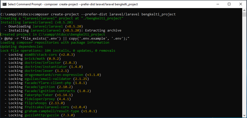 Composer install require