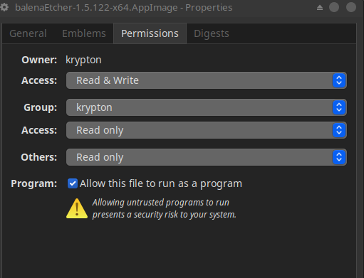 install-balenaetcher-di-linux