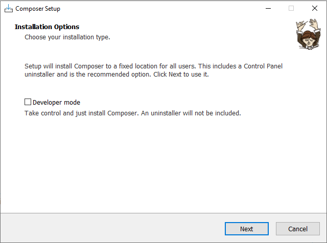 cara-install-composer