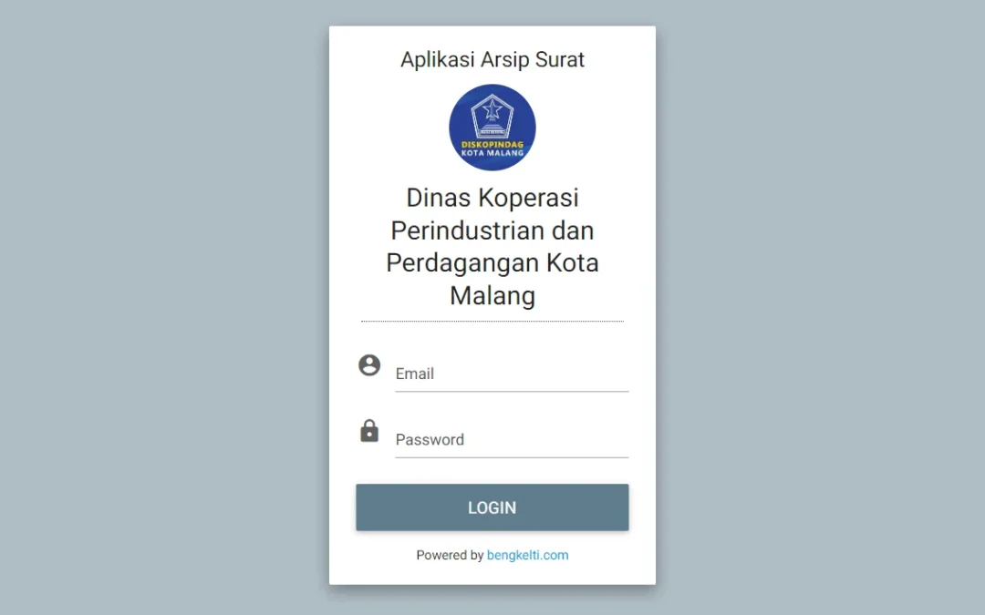 Sistem Informasi Manajemen Surat DISKOPINDAG