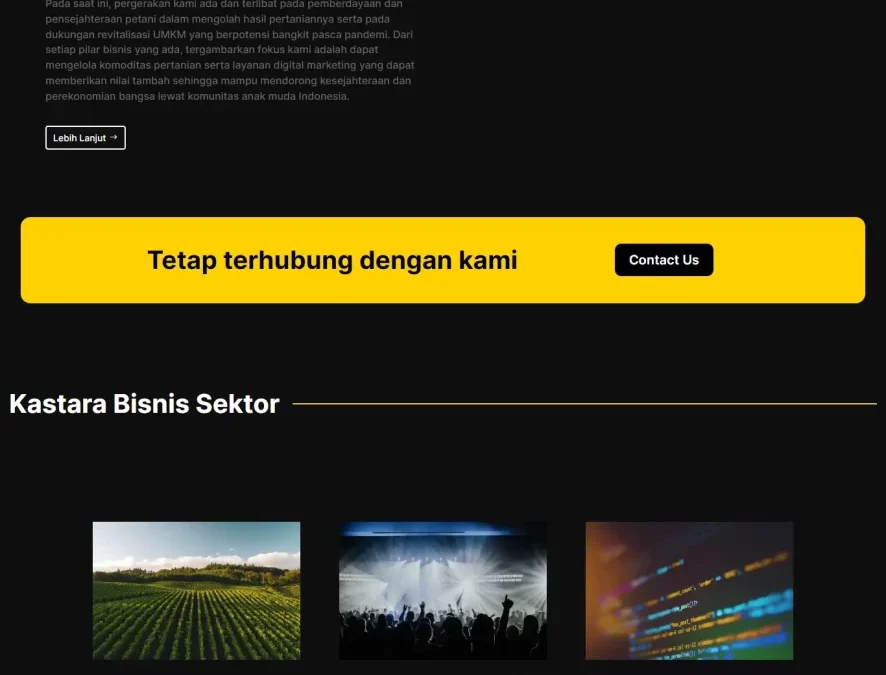 Website Company Profile PT. Kastara Group Indonesia