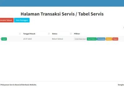 Sistem Informasi Pelayanan Servis dan Penjualan Sparepart Hanphone